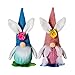 Zldhxyf Ostern Deko Wichtel Osterhase Puppe Gesichtslose Zwerg Osterpuppe 2 Stück Ostern Hase Tomte Gnom Tischdekoration Basteln Wichtel Deko für Kinder Festliche Geschenke Ostern