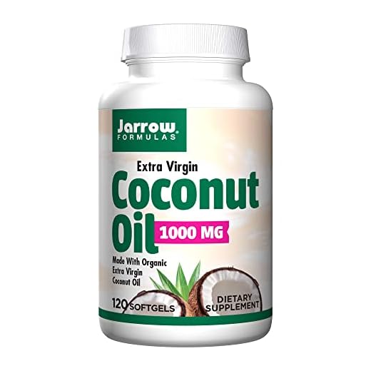 Jarrow Formulas Suplemento Dietético de Aceite Extra Virgen de Coco (100mg/c) - 120 Cápsulas