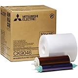Mitsubishi Electric CK-9046. Media kit Paper and Ribbon (600 Photos) for use with Mitsubishi CP-9550DW Printer. Comes with Samples of Our Photo FOLDERS (Eventprinters Brand).