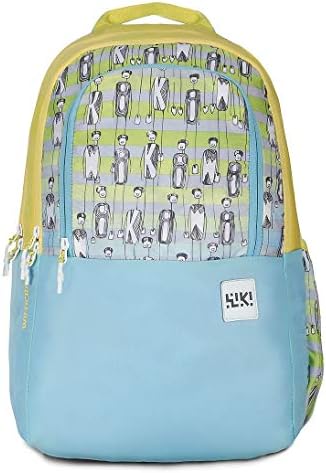 Wildcraft Wiki 2 Character Standard 3 Compartment Backpack Yellow (11953 Yellow), 31 Litre