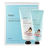 Fascy Milk Scented Moisturizing Hand Cream, Anti-Wrinkle Hand Cream Travel Size Moisturizing Lotion,