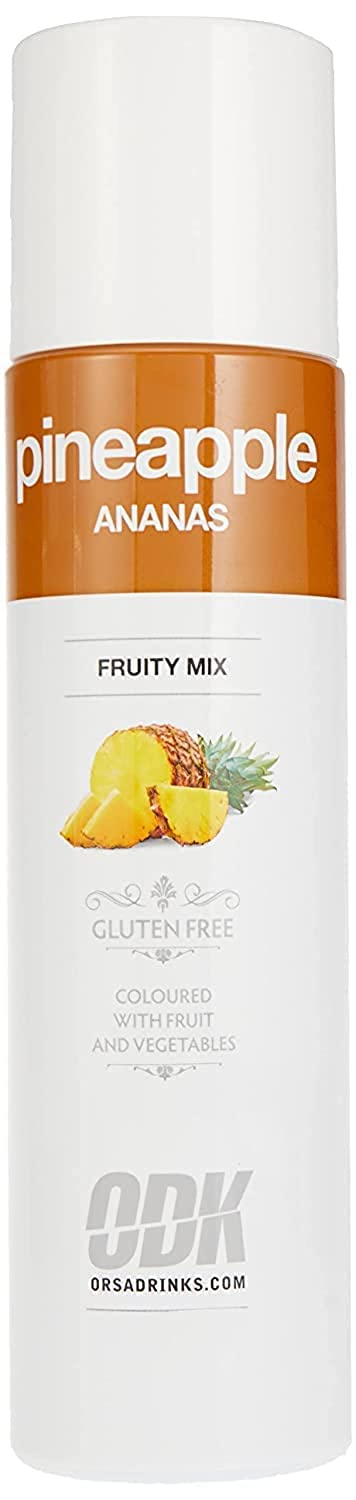 ODK Pineapple Puree Infused Fruit Syrup | Cocktails, Smoothies, Cooking, Baking and Desserts| 75cl