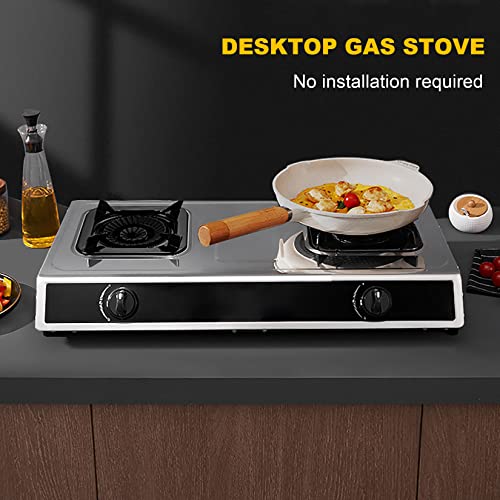 Estufa a Gas de Mesa 2 Puestos 71x37x14 cm De piso miniatura 7