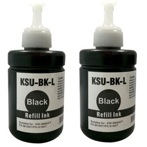 エプソン用 KSU-BK-L 大容量ブラック 2本 クツ 互換 インクボトル E