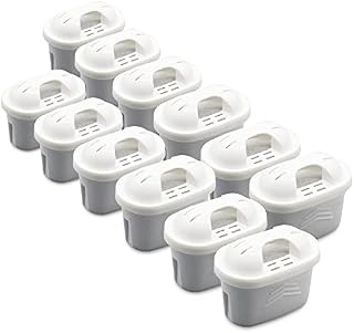 EMBRO TÜV SÜD Certified Replacement Water Filter Cartridges Compatible with BRITA Maxtra Plus Maxtra+ Jugs (up to 12 months supply) Reduction of Chlorine Limescale Impurities Heavy Metals | 12 Filters
