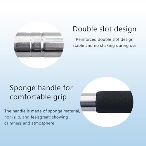 Yatrosynth Zeigestab Ausziehbar, Zeigestab Ausziehbar 140cm, Rostfreier Stahl, für Unterricht, Präsentationen, Formate, Seminare