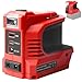 Behogan 220W Akku Wechselrichter für Einhell 18V Akku DC 18V auf AC 220V tragbares Netzteil Spannungswandler Adapter mit USB Type-C Anschluss DC12V und LED Lampe