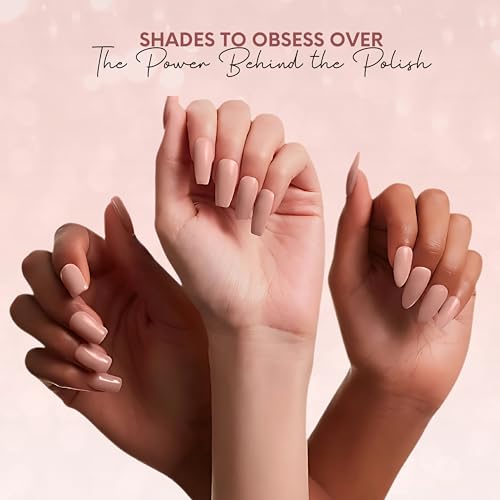 Image of Ellement Co Desk To Dinner Nail Polish 10 ml with elegant nude peach shade delivers high gloss salon finish | smooth streak free application | quick drying formula | and long lasting chip resistant wear, perfect for office wear, daily elegance, professional looks, evening outings, and effortless transition from work to dinner.