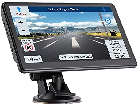 7-inch Car GPS Navigation GPS Navigation for Truck & RV & Car, Driver Alerts, Turn-by-Turn Directions, 2023 Map and Free Update Map