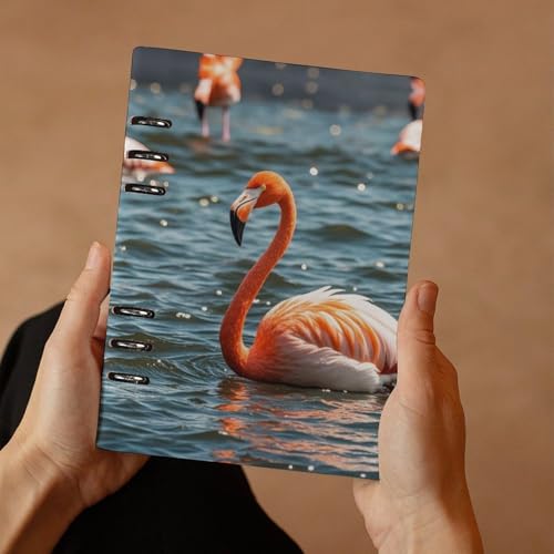 Cuaderno A5 de hojas sueltas Flamingo recargable con cubierta duradera 7