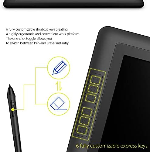XP-Pen Artist15.6 15.6 inch Diagonal IPS 1920x1080 Drawing Tablet Graphics Monitor Pen Display with 8192 levels stylus