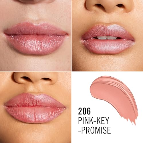 Image of Rimmel London Lasting Finish Lipstick, Creme Finish - 206 Nude Pink, 4 g