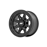 Rough Country 94 Series One-Piece Aluminum Wheel - 14x7, 4x156mm Bolt Pattern, +10mm Offset, Matte Black for UTV, ATV