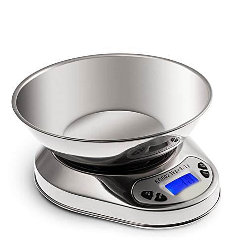 SaryEdge Stainless Steel Kitchen Scale Electronic Scale Baking Scale High Precision 0.1g Household Food Scale with Tray Scales,