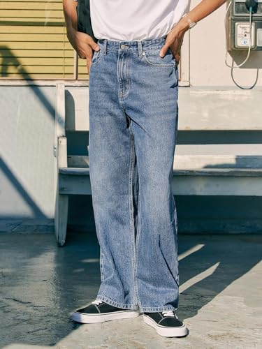 Image of KOTTY Men's Relaxed Fit Mid Rise Solid Straight Fit /Skinny Fit /Comfortable and Strechable Stylish Looking Jeans