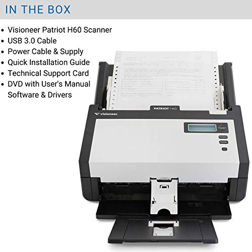 Visioneer Patriot H60 Duplex Scanner With Document Feeder #TOP4