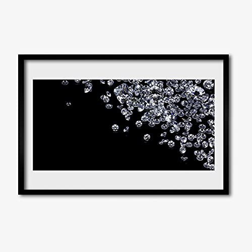 Affiche encadrée de salon 60x40 Tulup Diamonds Art pour chambre