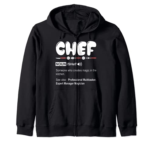 Chef Definition Shirt - Funny Cooking Design Chef Sudadera con Capucha