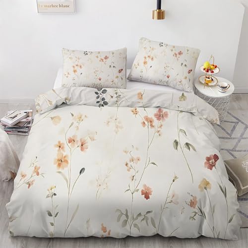 Housse de couette 200x200 anti-glissement à fermeture éclair et microfibre douce