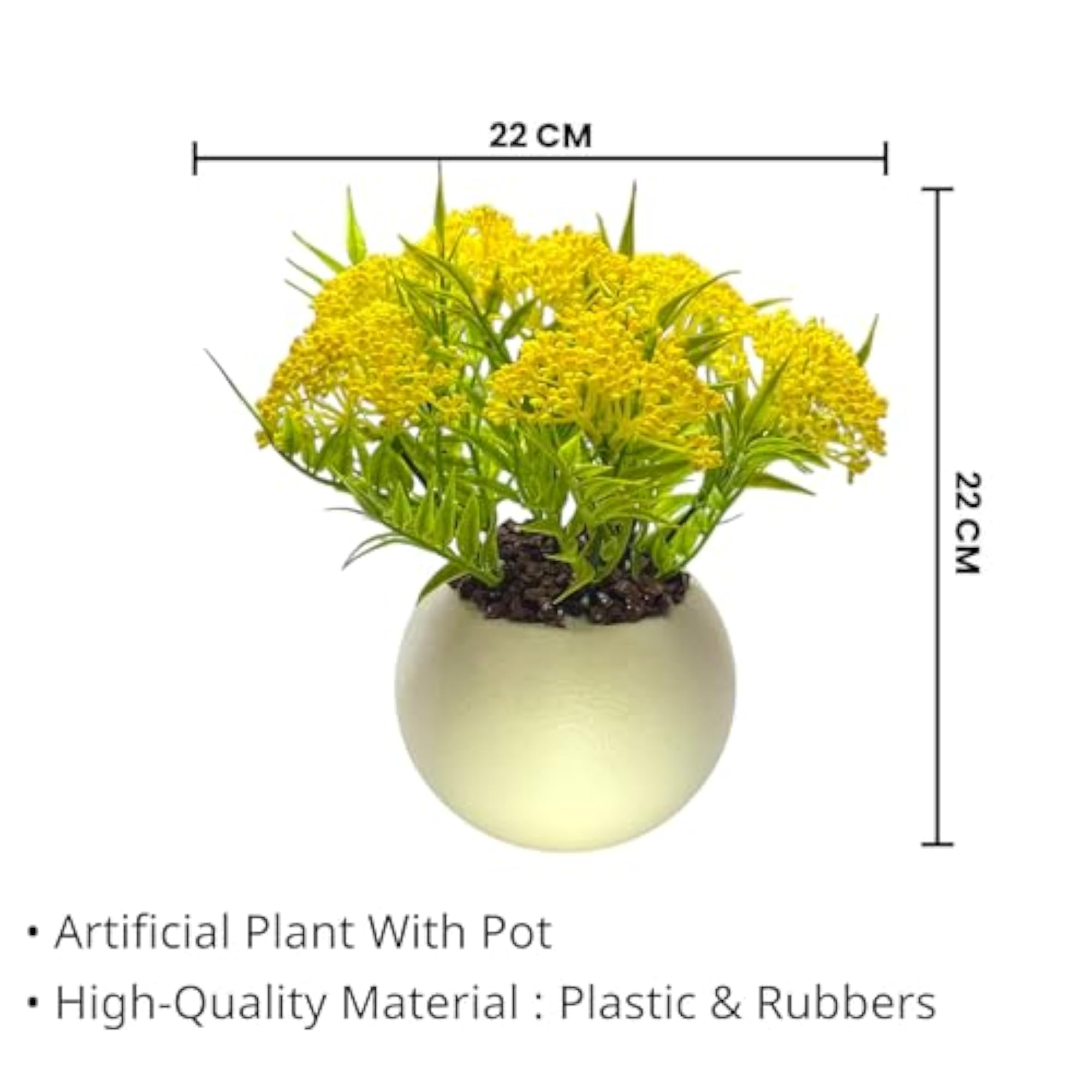 Artificial Plants with Pot for Home & Office Decor
