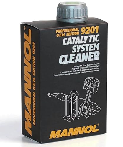 MANNOL Catalytic Converter Cleaner, MN9201, Professional Catalytic System Cleaner for All Gasoline Engines, Cleans Valves, Piston Rings, Exhaust System, and Fuel Injectors Without Disassembly