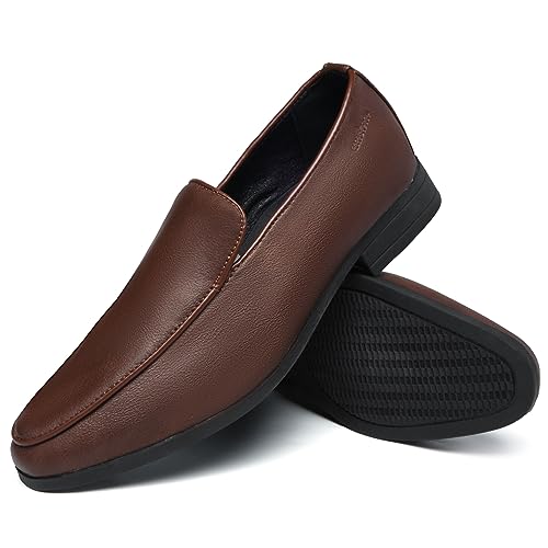 Image of UUBARIS Mens Velvet Loafers Slip-on Dress Shoes Fashion Style Driving Shoes Classic Tuxedo Shoes Casual Oxford Shoes