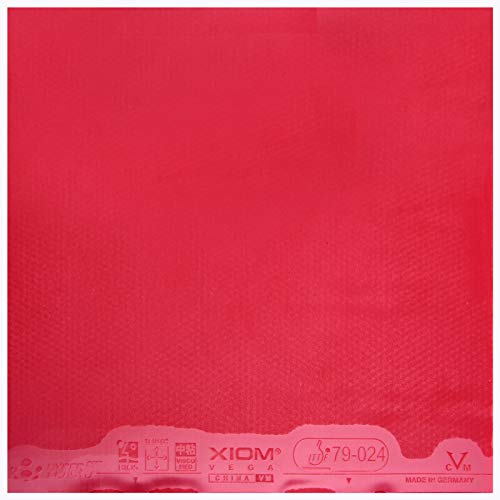 XIOM Vega China VM Blue 79-024 Pimples in Table Tennis Rubbe (red MAX)