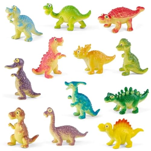 Image of Small Kids Sea & Wild Animal Toys Sets for Fun, Educational, Spark Imagination and Learning (Multi Choice Sets) (Funny Dinosaur) 12pcs