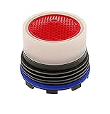 Neoperl 13 0030 5 Economy Flow Cache Perlator HC Aerator, Tom Thumb Size, 1.5 GPM, Green Dome, Honeycomb Screen, Aerated Stream, M16.5 x 1 Threads, Plastic, 0.591