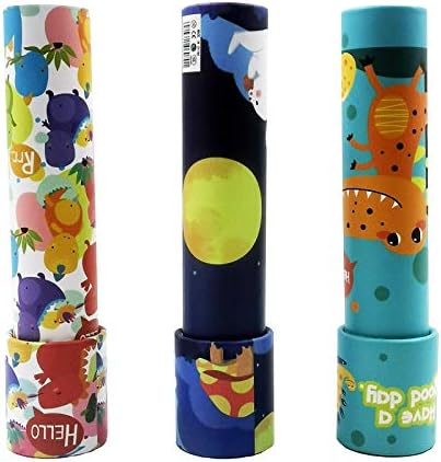 Fengirl Kids Classic Paper Kaleidoscope, Best Gift Idea, 3 Pack (Random Color)