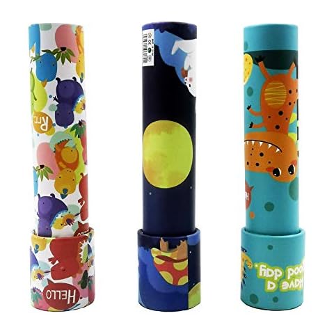 Fengirl Kids Classic Paper Kaleidoscope, Best Gift Idea, 3 Pack (Random Color) Cover