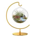 Ornament Display Stand Holder with Hook, for Glass Ball, Christmas, Gold