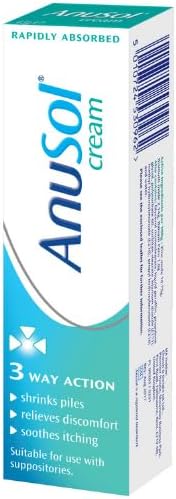 Anusol Cream for Haemorrhoids Treatment - Shrinks Piles, Relieves Discomfort and Soothes Itching, 43g