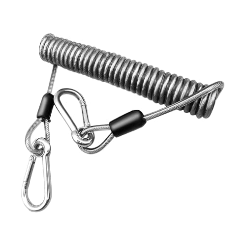 YWLUUOO Fishing Lanyard with Carabiner for Outdoor Use, 1.5 Meters