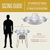 CONCORD Stainless Steel 3 Piece 22 Comal Cookware Set. Comales Discada Set