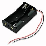 2S 18650 Battery Holder Case Box with 6' Wire Leads for 2X 18650 (8V) Li-Ion Batteries by Envistia Mall