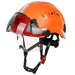 Orange with Clear Glasses and Tinted Visor