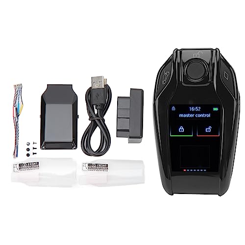 Keyless Entry Auto Lock, LCD Screen Key Fob Automatic Lock for One Click Start Car - Thumbnail 6
