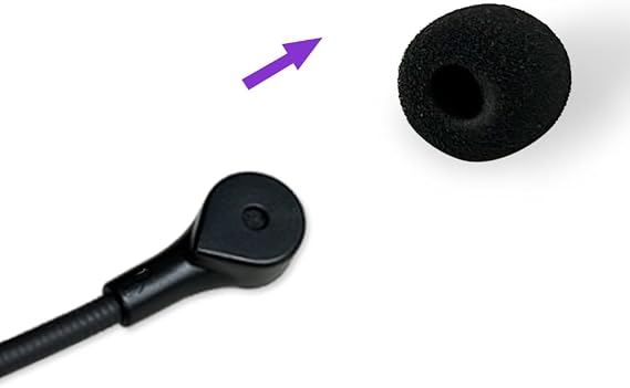 Replacement Mic Compatible with HyperX Cloud 3 Headsets, Microphone Replacement Compatible with Hyper x Cloud III Headphones