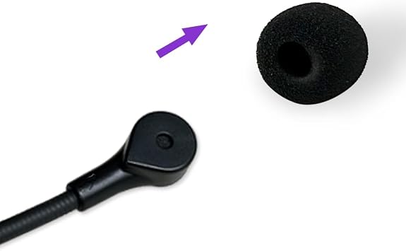 Replacement Mic Compatible with HyperX Cloud 3 Headsets, Microphone Replacement Compatible with Hyper x Cloud III Headphones