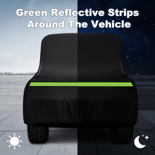 Image of QUNSUNUS Car Cover for Ford Model A Sedan /Convertible 1928-1931 with Cotton | Waterproof Outdoor All-Weather Heavy 420D Oxford Model A Cover, with Zipper and Straps, for Dust, Sun, Wind Protection