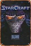 Clilsiatm Game Metal Tin Sign,Starcraft Poster,Vintage Style Metal Sign 8x12 Inch