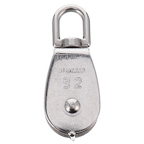 CLISPEED Polia De Exercício Cilindro De Rotação Da Polia De Bloqueio e Tackle Polia De Guia Inoxidáv