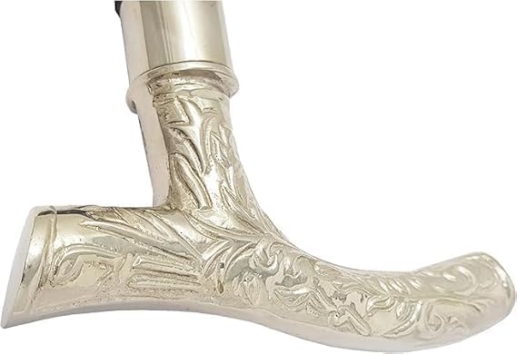 Elegancka laska do chodzenia z palisandru z mosiężnym uchwytem Derby – stylowy i trwały drewniany kij