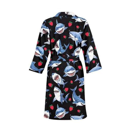 Belidome Men Bathrobe with Pockets Long Sleeve Soft Long Robe for Spa Party4