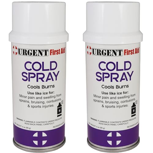 Urgent First Aid Cold Spray Topical Coolant 4 oz 2-Pack First Aid Supply