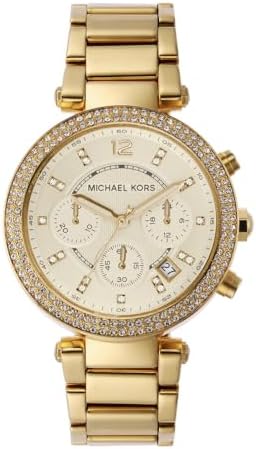 Michael Kors Parker Stainless Steel Watch With Glitz Accents
