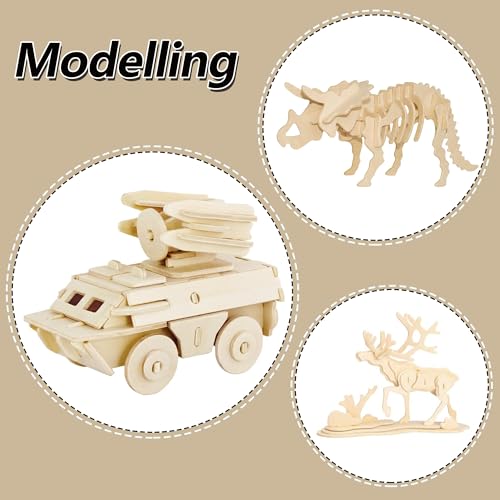36 Pack Basswood Sheets 1/8 inch, 3mm Basswood for Laser Cutting, 12 x 12 inch Wood Slabs for Crafts, DIY Architectural Models Making, Wood Engraving, Staining - Image 5
