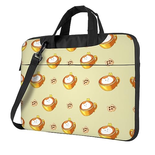 Sac bandoulière ordinateur portable antichoc Oxford doux sacoche PC portable motif chat