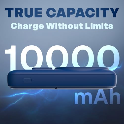 Image of Mozen by Amkette Surge Air S1 10000mAh Power Bank | MagSafe Power Bank Fast Charging | 22.5W USB-C Input /Output + 18W USB-A | 15W Qi Wireless for Android & iPhone | 1 Year Warranty